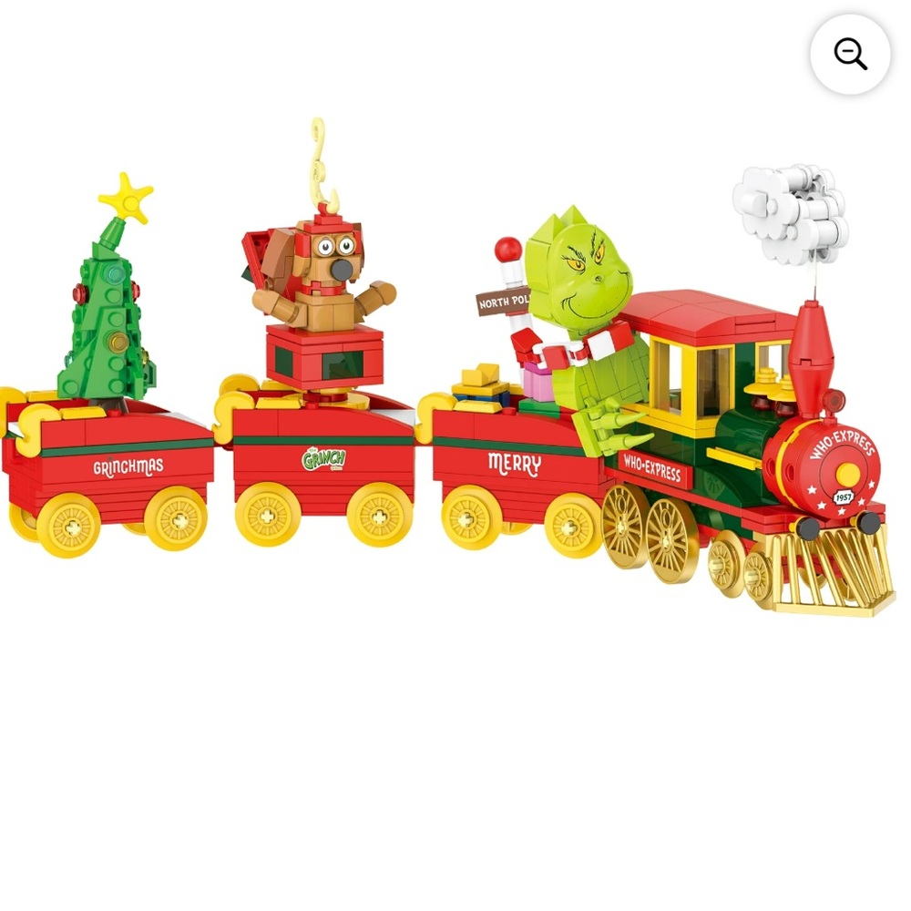 Dr. Seuss GRINCH The Grinch Who-Express Train Building Set 527 PCS Brickcraft - Picture 6 of 6
